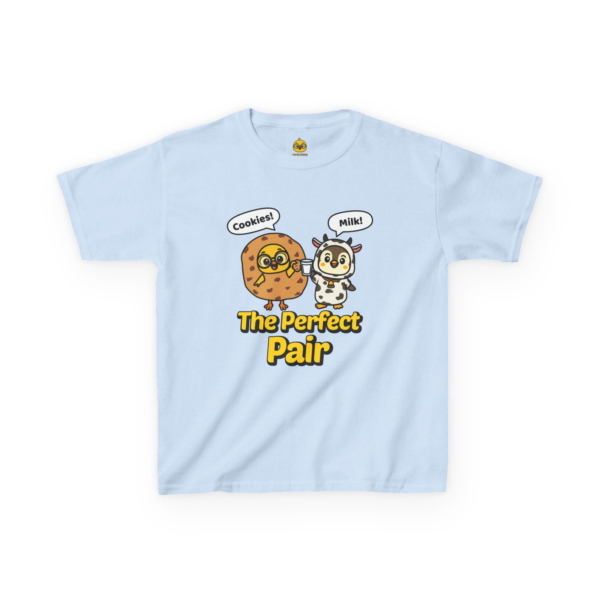 Cookies & Milk: The Perfect Pair — Chicky & Pip Cute Kids T-Shirt