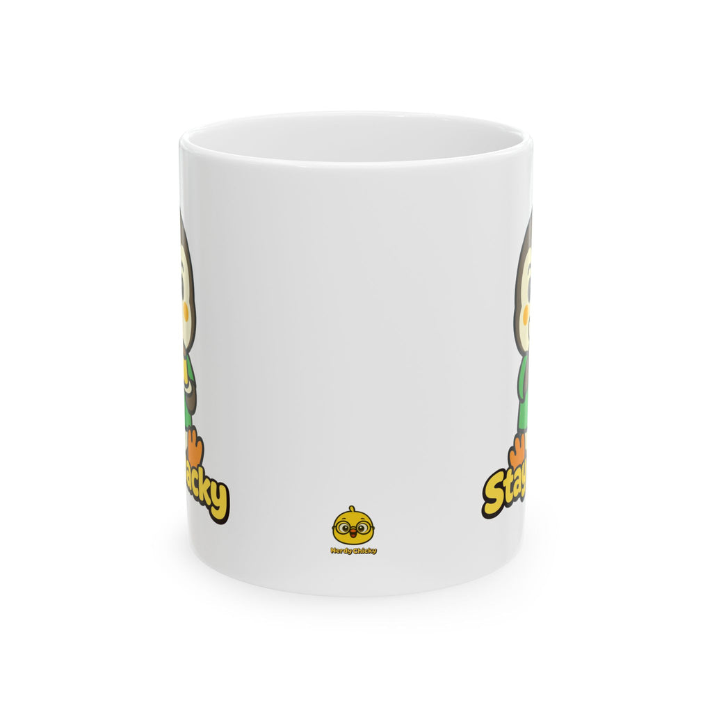 Stay Snacky Pip Penguin Mug | Cute Pudding Lover Coffee Cup | Nerdy Chicky