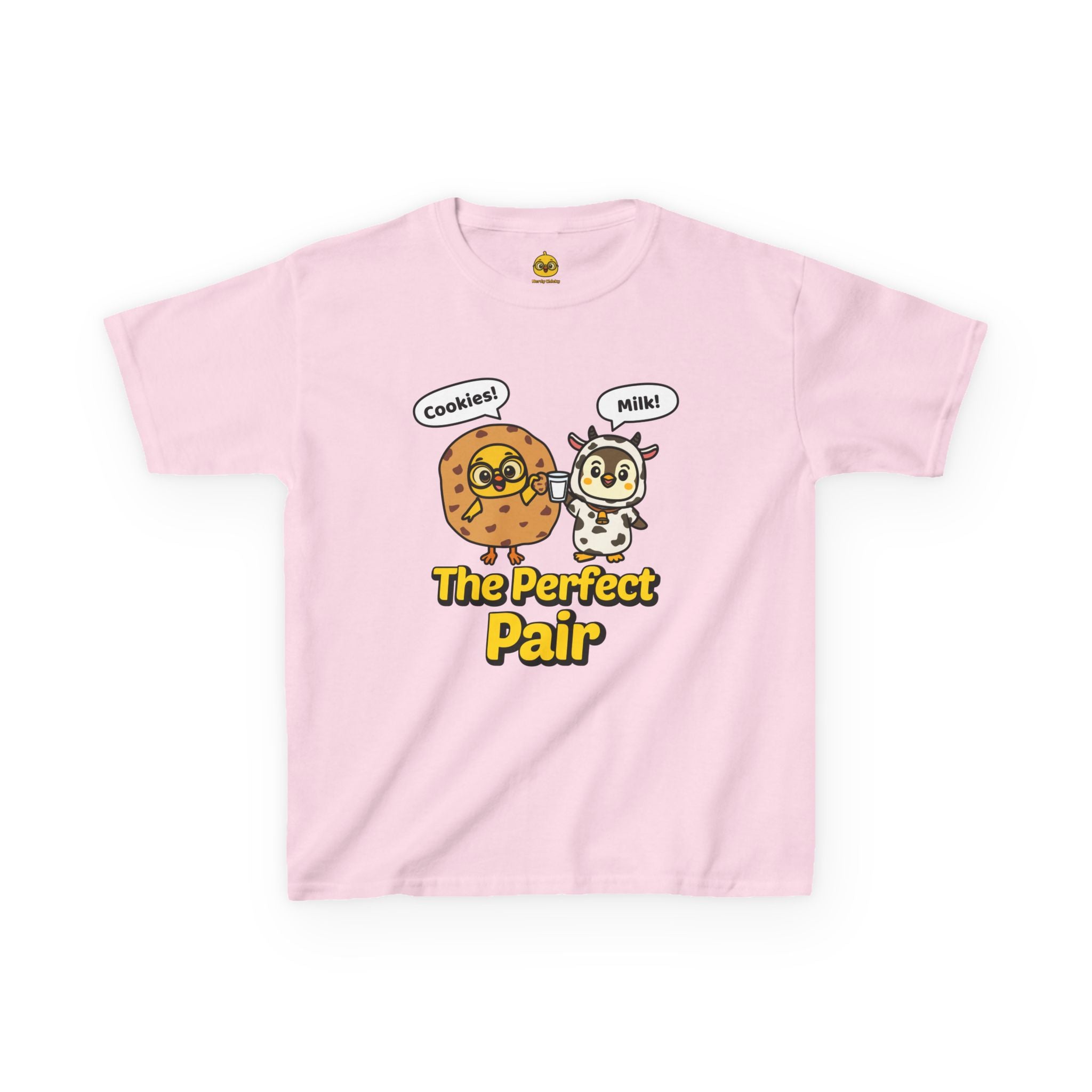 Cookies & Milk: The Perfect Pair — Chicky & Pip Cute Kids T-Shirt