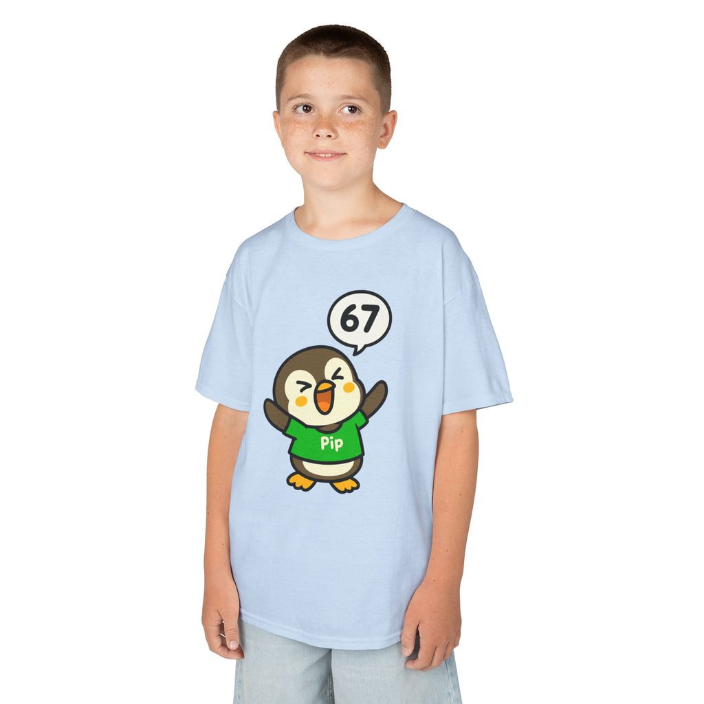 Funny 67! Pip Penguin Kids Tee | Nerdy Chicky Collection