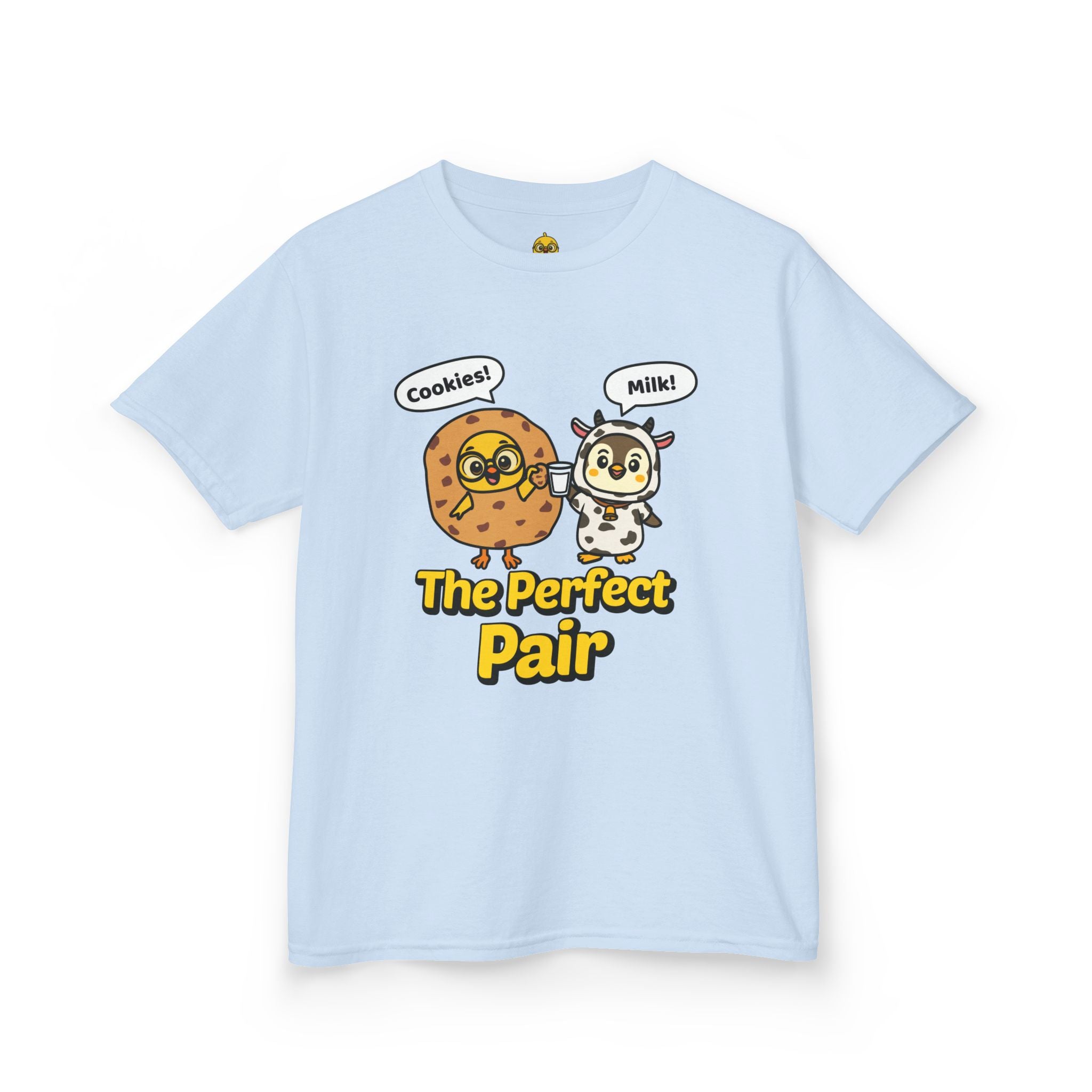Cookies & Milk: The Perfect Pair — Chicky & Pip Cute Kids T-Shirt