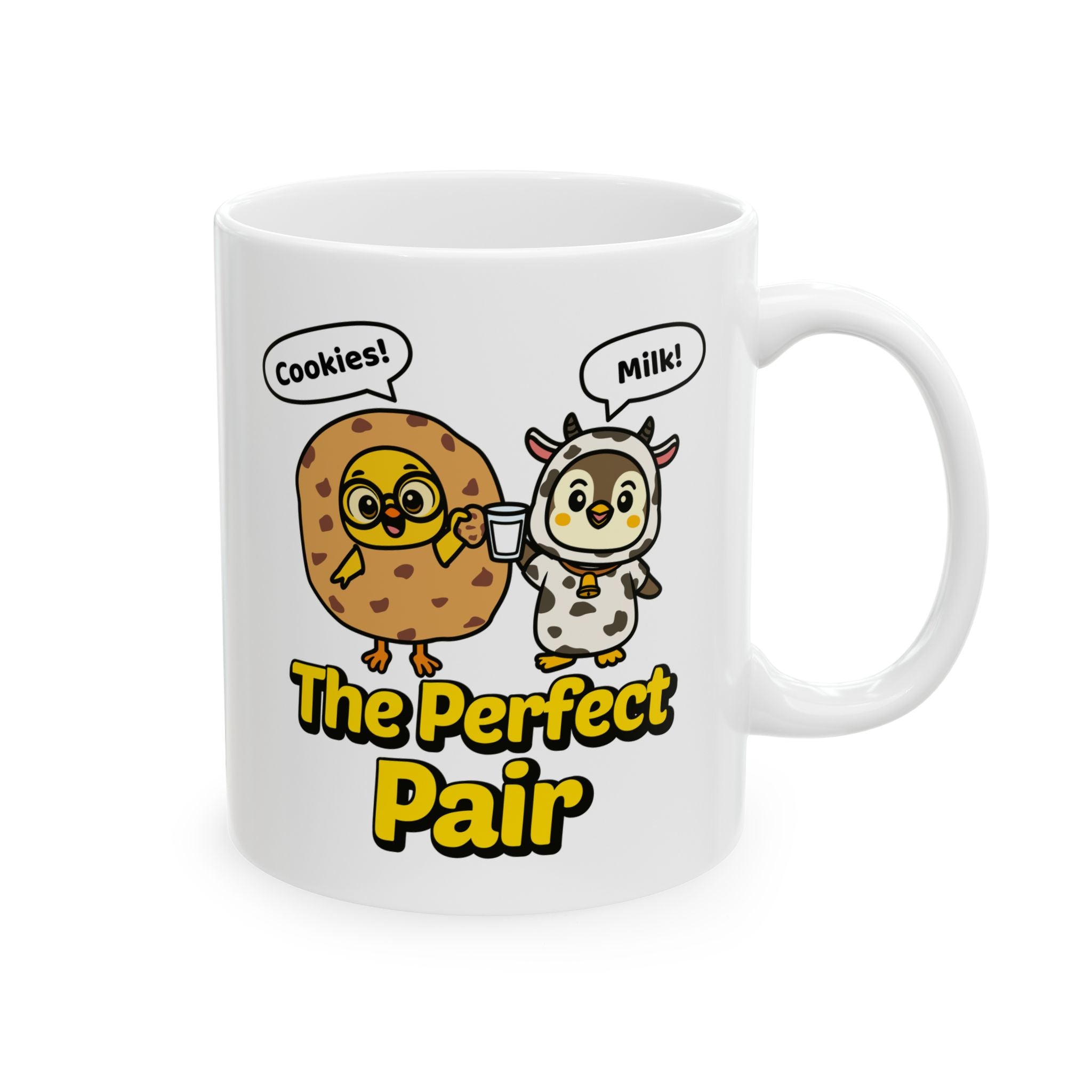Cookies & Milk “The Perfect Pair” Chicky & Pip Cute Kids Mug