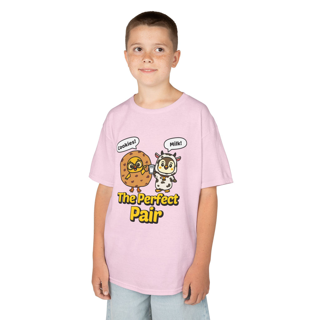 Cookies & Milk: The Perfect Pair — Chicky & Pip Cute Kids T-Shirt