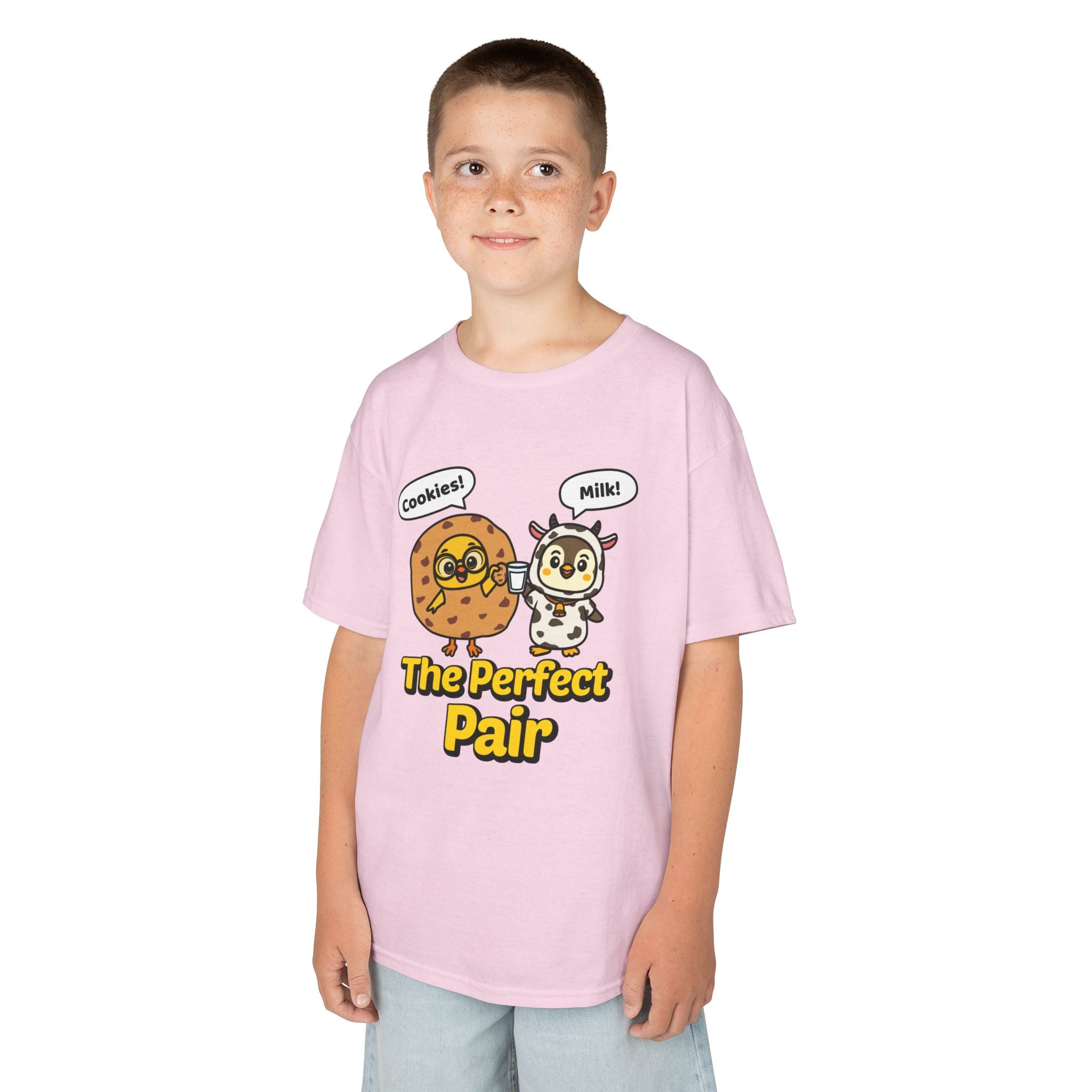 Cookies & Milk: The Perfect Pair — Chicky & Pip Cute Kids T-Shirt