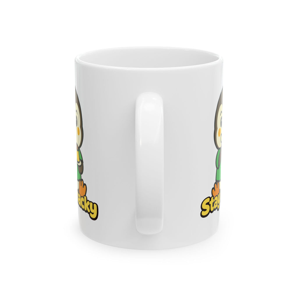 Stay Snacky Pip Penguin Mug | Cute Pudding Lover Coffee Cup | Nerdy Chicky