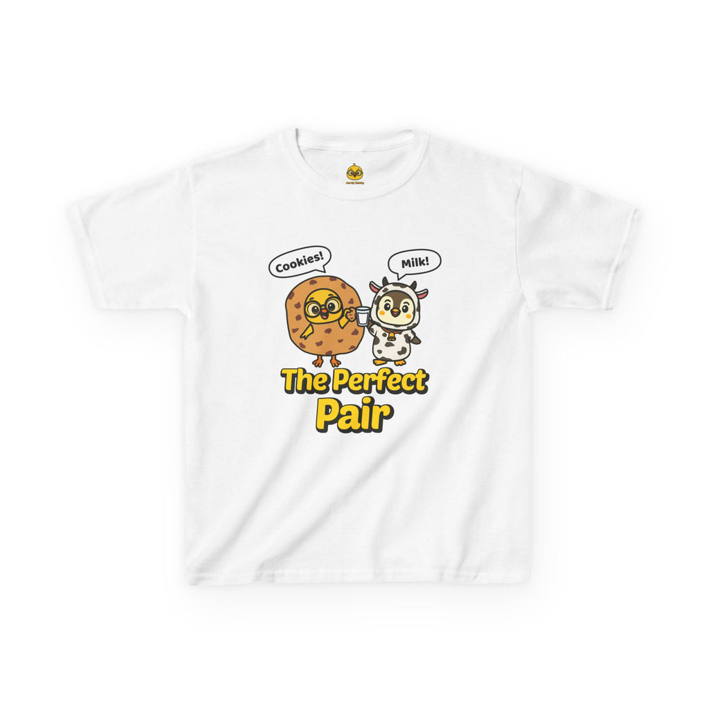 Cookies & Milk: The Perfect Pair — Chicky & Pip Cute Kids T-Shirt