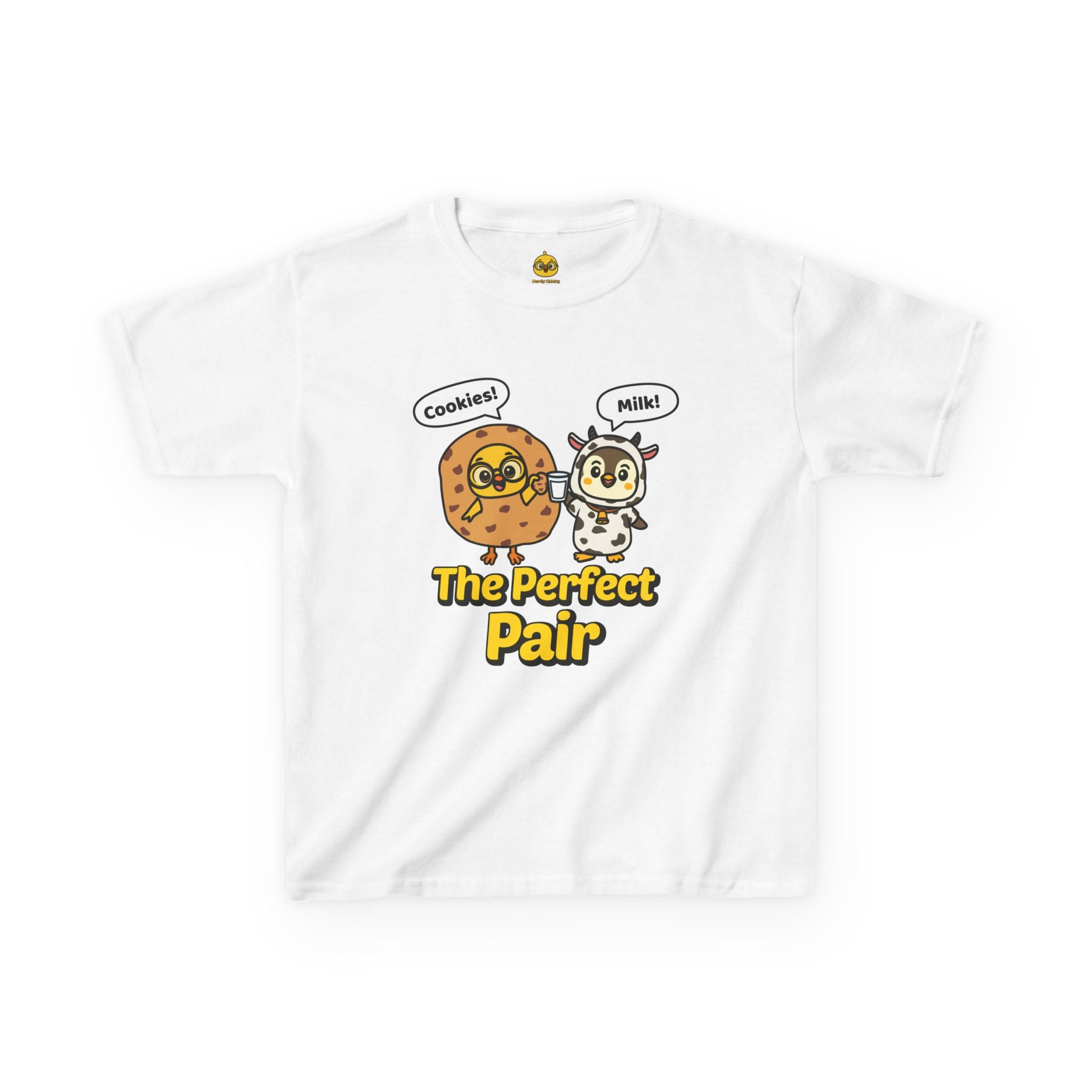 Cookies & Milk: The Perfect Pair — Chicky & Pip Cute Kids T-Shirt