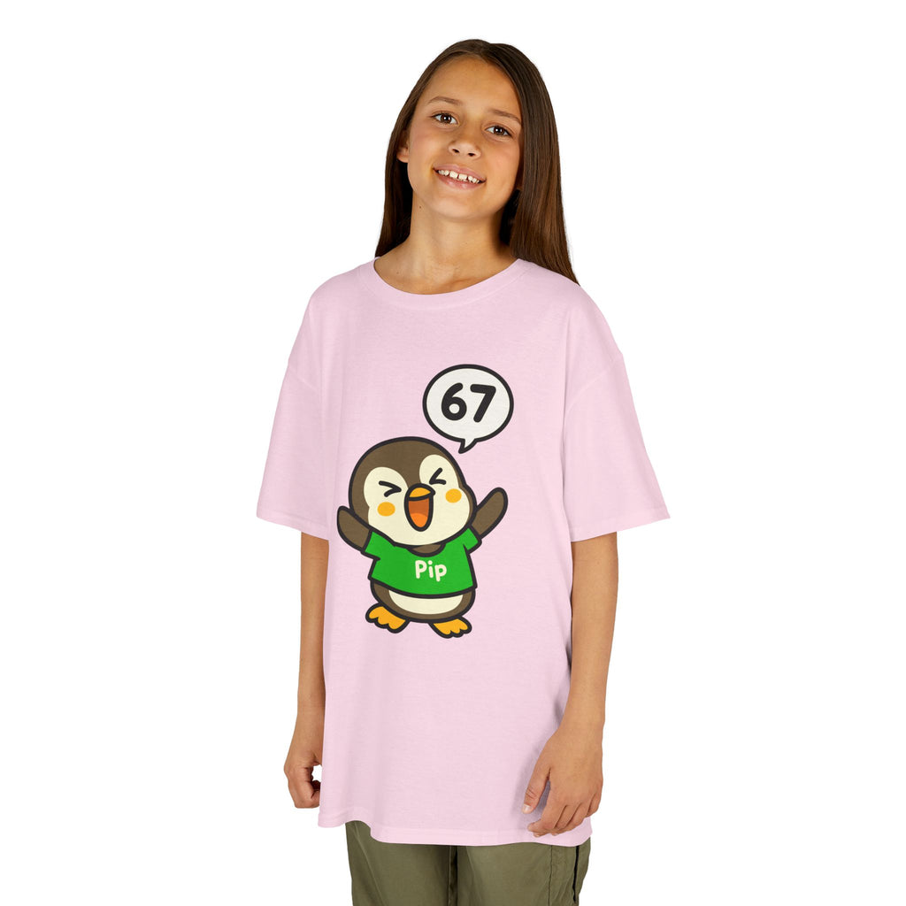 Funny 67! Pip Penguin Kids Tee | Nerdy Chicky Collection