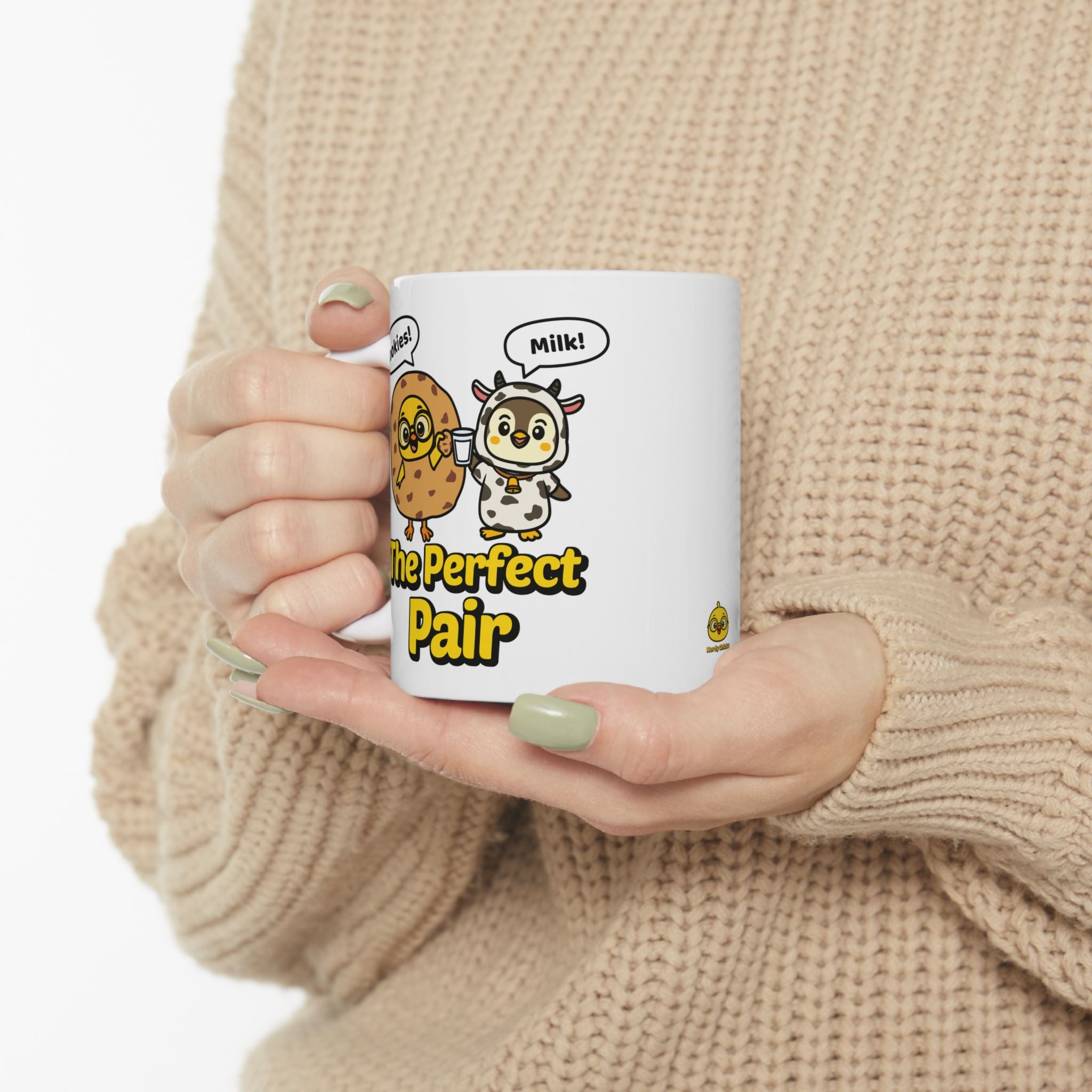 Cookies & Milk “The Perfect Pair” Chicky & Pip Cute Kids Mug