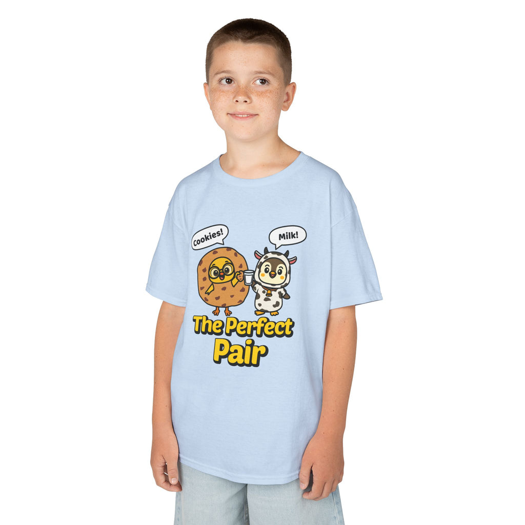 Cookies & Milk: The Perfect Pair — Chicky & Pip Cute Kids T-Shirt