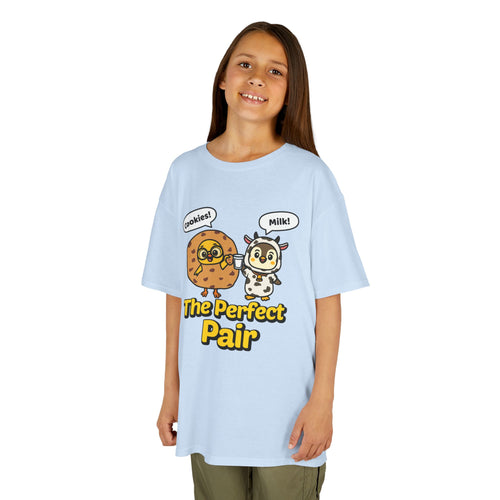 Cookies & Milk: The Perfect Pair — Chicky & Pip Cute Kids T-Shirt